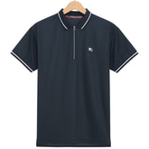 Black Burberry Textured Dri-Fit Polo!